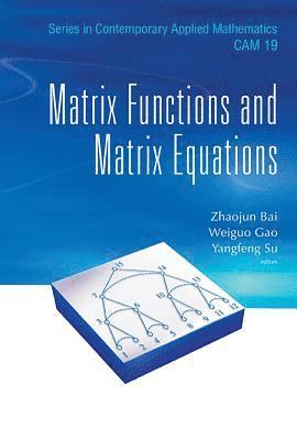 Matrix Functions And Matrix Equations 1