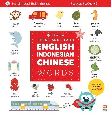 Press-and-Learn English Indonesian Chinese Words Sound Book 1