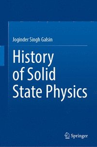 bokomslag History of Solid State Physics