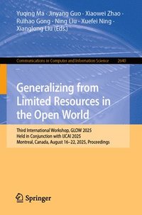bokomslag Generalizing from Limited Resources in the Open World