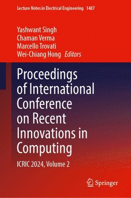 bokomslag Proceedings of International Conference on Recent Innovations in Computing