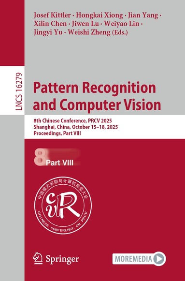 Josef Kittler, Hongkai Xiong, Jian Yang, Xilin Chen, Jiwen Lu, Weiyao Lin, Jingyi Yu, Weishi Zheng - Pattern Recognition and Computer Vision, Häftad