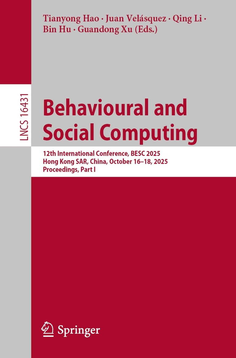 Behavioural and Social Computing