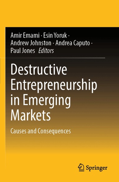 Amir Emami, Esin Yoruk, Andrew Johnston, Andrea Caputo, Paul Jones - Destructive Entrepreneurship in Emerging Markets, Häftad