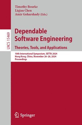 bokomslag Dependable Software Engineering. Theories, Tools, and Applications