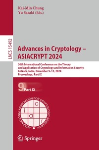 bokomslag Advances in Cryptology - ASIACRYPT 2024