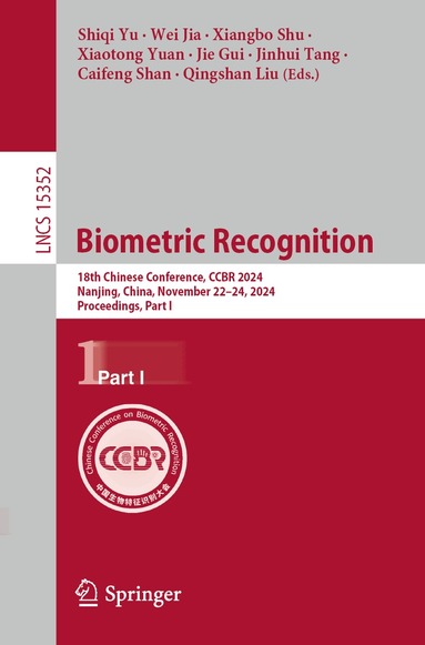 Shiqi Yu, Wei Jia, Xiangbo Shu, Xiaotong Yuan, Jie Gui, Jinhui Tang, Caifeng Shan, Qingshan Liu - Biometric Recognition, Häftad