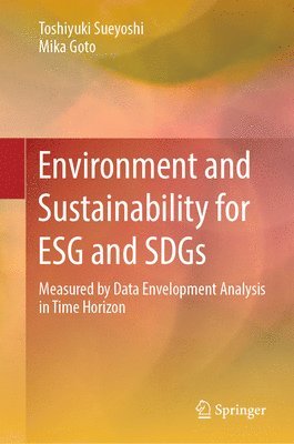bokomslag Environment and Sustainability for ESG and SDGs