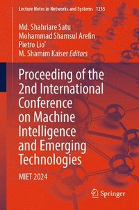 bokomslag Proceeding of the 2nd International Conference on Machine Intelligence and Emerging Technologies