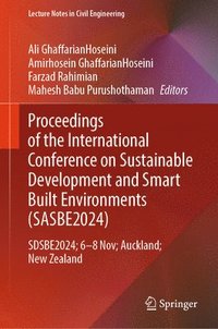 bokomslag Proceedings of the International Conference on Smart and Sustainable Built Environment (SASBE 2024)