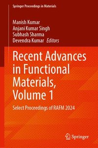 bokomslag Recent Advances in Functional Materials, Volume 1