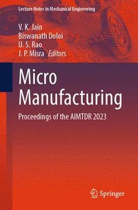 bokomslag Micro Manufacturing