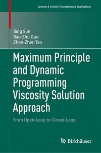 bokomslag Maximum Principle and Dynamic Programming Viscosity Solution Approach