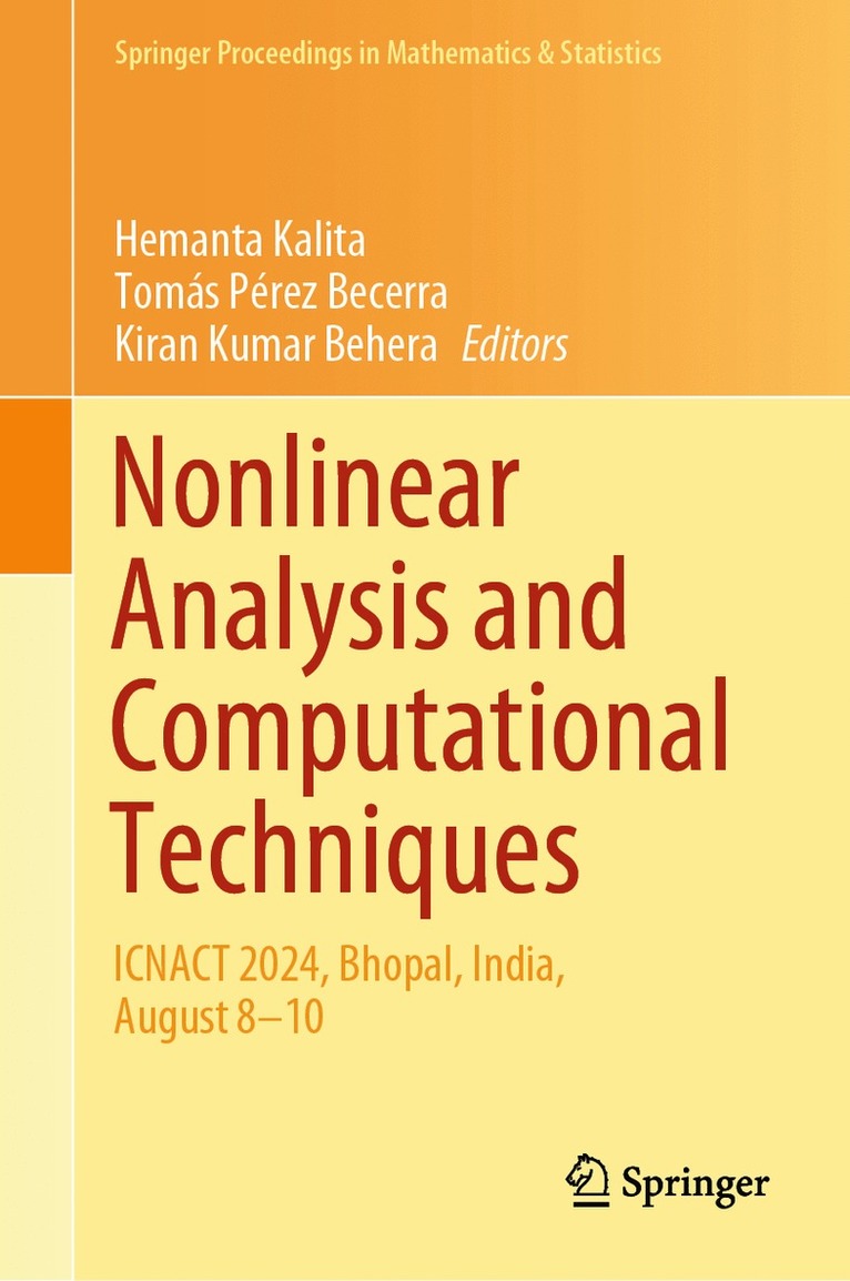 Hemanta Kalita, Tomás Pérez Becerra, Kiran Kumar Behera - Nonlinear Analysis and Computational Techniques, Inbunden