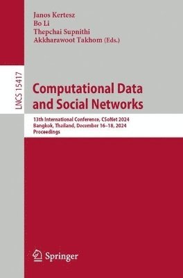 bokomslag Computational Data and Social Networks