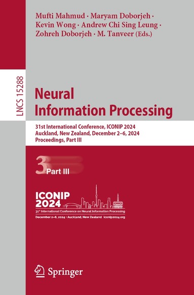 Mufti Mahmud, Maryam Doborjeh, Kevin Wong, Andrew Chi Sing Leung, Zohreh Doborjeh, M. Tanveer - Neural Information Processing, Häftad