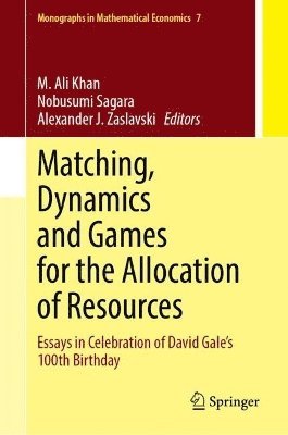 bokomslag Matching, Dynamics and Games for the Allocation of Resources