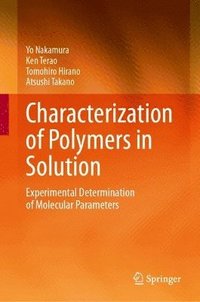 bokomslag Characterization of Polymers in Solution