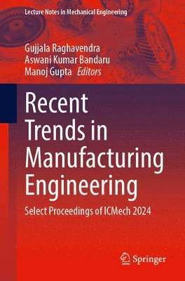 bokomslag Recent Trends in Manufacturing Engineering
