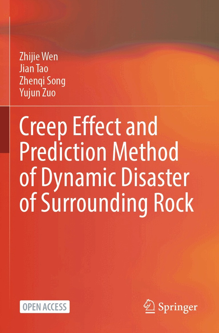 Zhijie Wen, Jian Tao, Zhenqi Song, Yujun Zuo - Creep Effect and Prediction Method of Dynamic Disaster of Surrounding Rock, Häftad