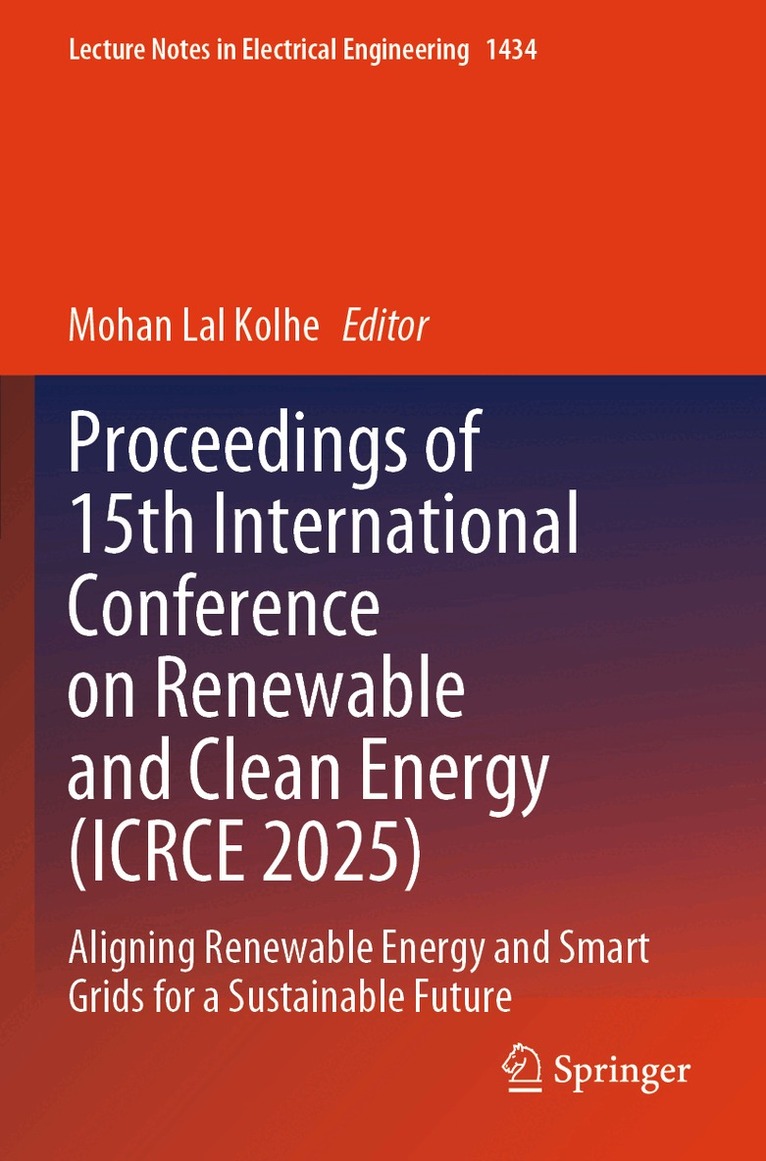 Mohan Lal Kolhe - Proceedings of 15th International Conference on Renewable and Clean Energy (ICRCE 2025), Häftad. Tillgänglighet: Lägg i varukorg