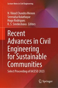 bokomslag Recent Advances in Civil Engineering for Sustainable Communities
