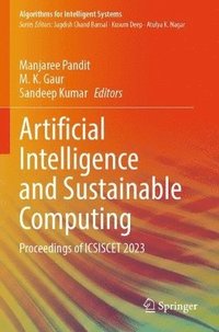 bokomslag Artificial Intelligence and Sustainable Computing