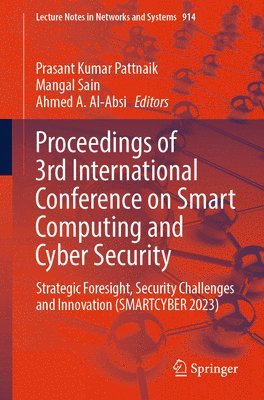 bokomslag Proceedings of 3rd International Conference on Smart Computing and Cyber Security