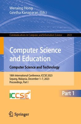 Computer Science and Education. Computer Science and Technology 1