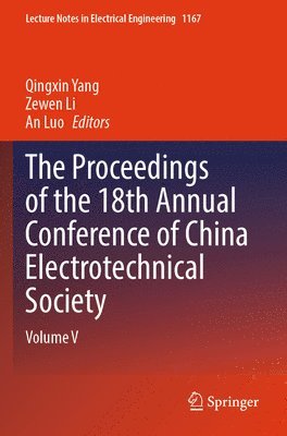 bokomslag Proceedings of the 18th Annual Conference of China Electrotechnical Society
