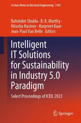 bokomslag Intelligent IT Solutions for Sustainability in Industry 5.0 Paradigm