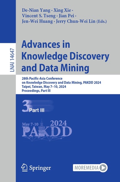 De-Nian Yang, Xing Xie, Vincent S. Tseng, Jian Pei, Jen-Wei Huang, Jerry Chun-Wei Lin - Advances in Knowledge Discovery and Data Mining, Häftad