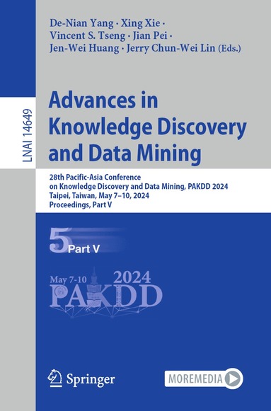 De-Nian Yang, Xing Xie, Vincent S. Tseng, Jian Pei, Jen-Wei Huang, Jerry Chun-Wei Lin - Advances in Knowledge Discovery and Data Mining, Häftad