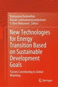 bokomslag New Technologies for Energy Transition Based on Sustainable Development Goals