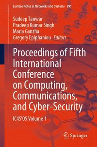 bokomslag Proceedings of Fifth International Conference on Computing, Communications, and Cyber-Security