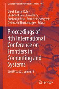 bokomslag Proceedings of 4th International Conference on Frontiers in Computing and Systems