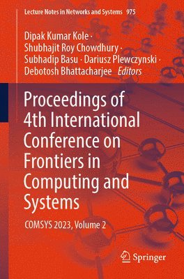 bokomslag Proceedings of 4th International Conference on Frontiers in Computing and Systems