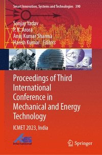 bokomslag Proceedings of Third International Conference in Mechanical and Energy Technology