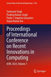 bokomslag Proceedings of International Conference on Recent Innovations in Computing