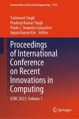 bokomslag Proceedings of International Conference on Recent Innovations in Computing