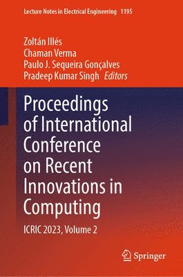 bokomslag Proceedings of International Conference on Recent Innovations in Computing