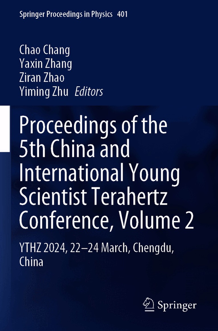 Proceedings of the 5th China and International Young Scientist Terahertz Conference, Volume 2