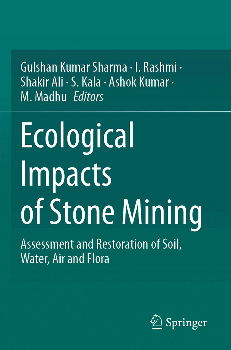 Gulshan Kumar Sharma, I. Rashmi, Shakir Ali, S. Kala, Ashok Kumar, M. Madhu - Ecological Impacts of Stone Mining, Häftad
