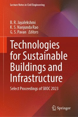 bokomslag Technologies for Sustainable Buildings and Infrastructure