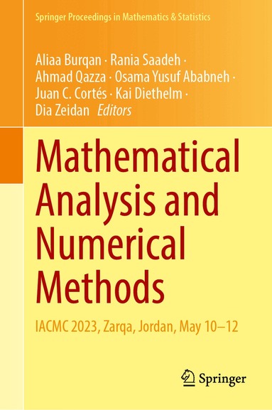 Aliaa Burqan, Rania Saadeh, Ahmad Qazza, Osama Yusuf Ababneh, Juan C. Cortés, Kai Diethelm, Dia Zeidan - Mathematical Analysis and Numerical Methods, Inbunden