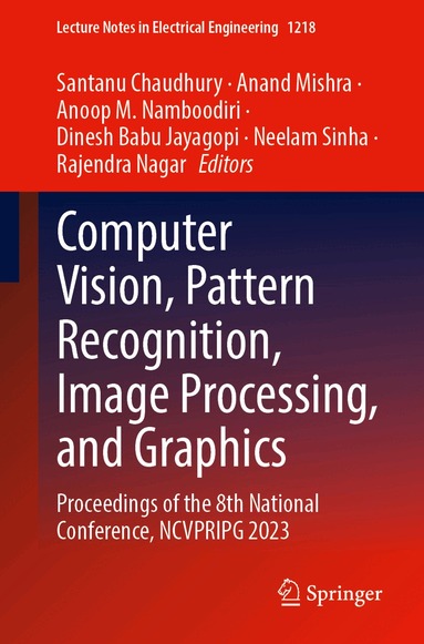 Santanu Chaudhury, Anand Mishra, Anoop M. Namboodiri, Dinesh Babu Jayagopi, Neelam Sinha, Rajendra Nagar - Computer Vision, Pattern Recognition, Image Processing, and Graphics, Häftad