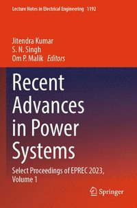 bokomslag Recent Advances in Power Systems