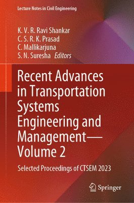 bokomslag Recent Advances in Transportation Systems Engineering and ManagementVolume 2