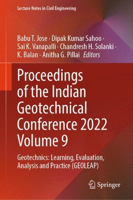 bokomslag Proceedings of the Indian Geotechnical Conference 2022 Volume 9