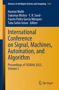 bokomslag International Conference on Signal, Machines, Automation, and Algorithm